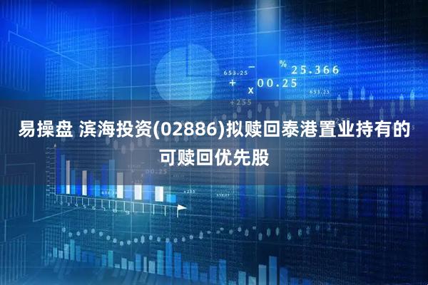 易操盘 滨海投资(02886)拟赎回泰港置业持有的可赎回优先股